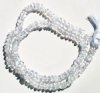 16 inch strand of 3x5mm Smooth Rondelle Quartz Crystal